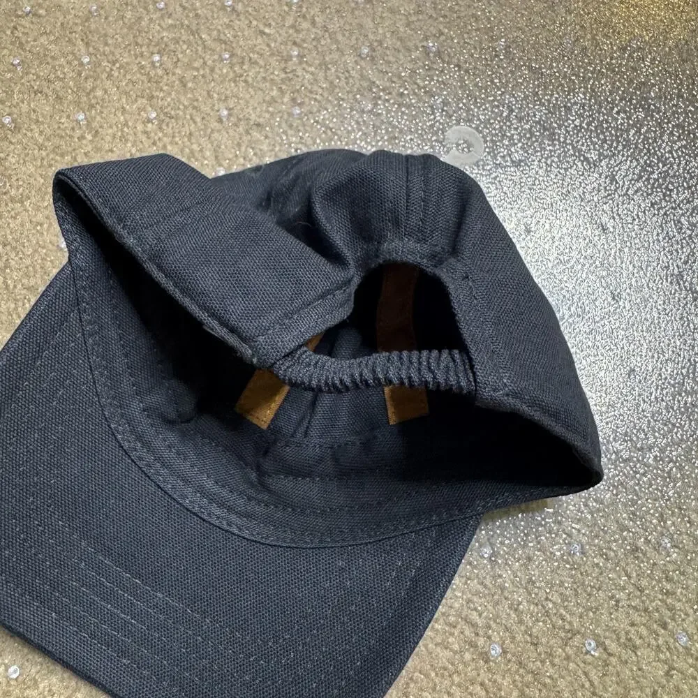 Carhartt Infant Canvas Baseball Cap Hat Black Elastic Back Baby AH8900